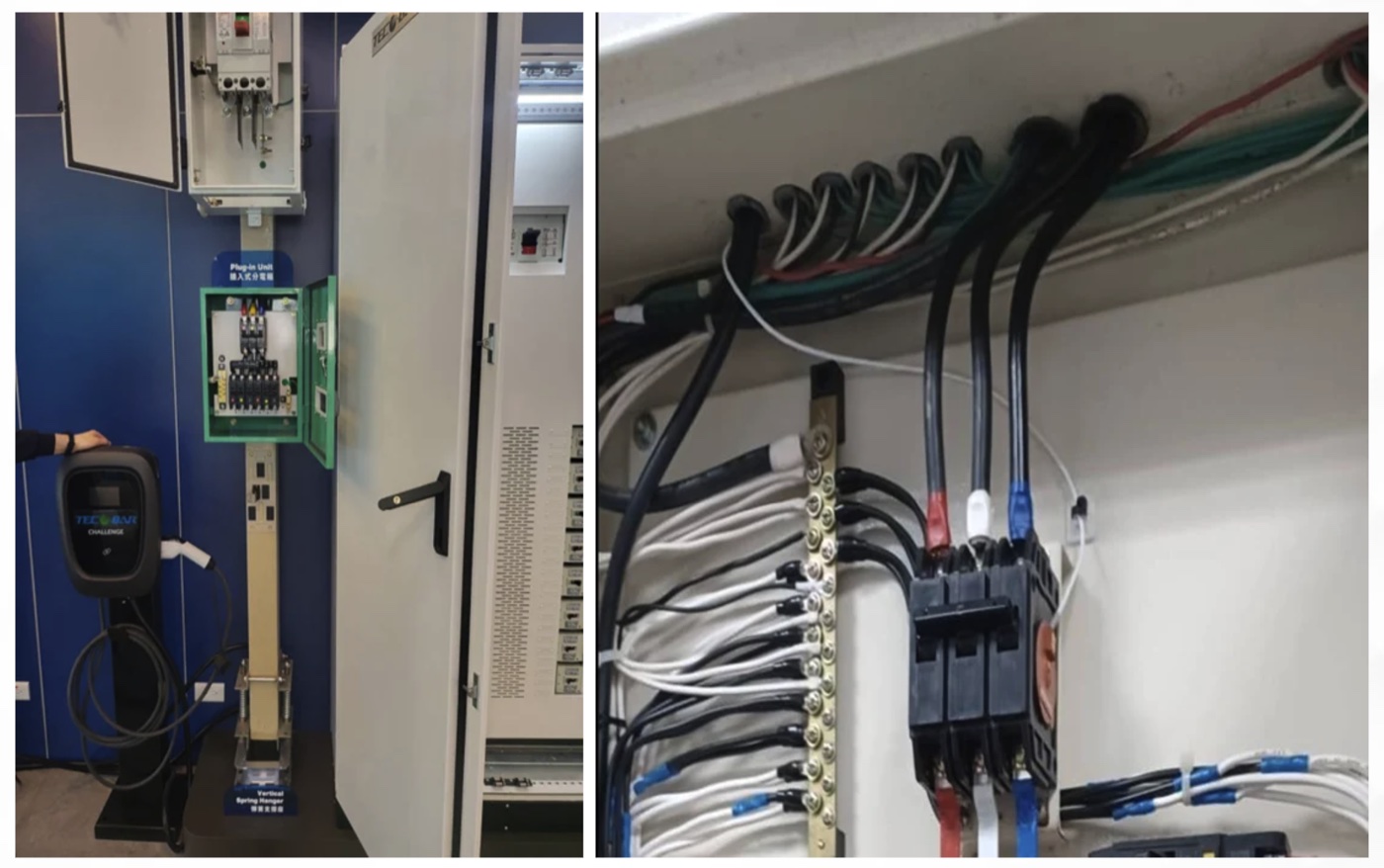 TECOBAR (Andakon Tech) — Prefab Busway & EV Charging Distribution — field installation photo
