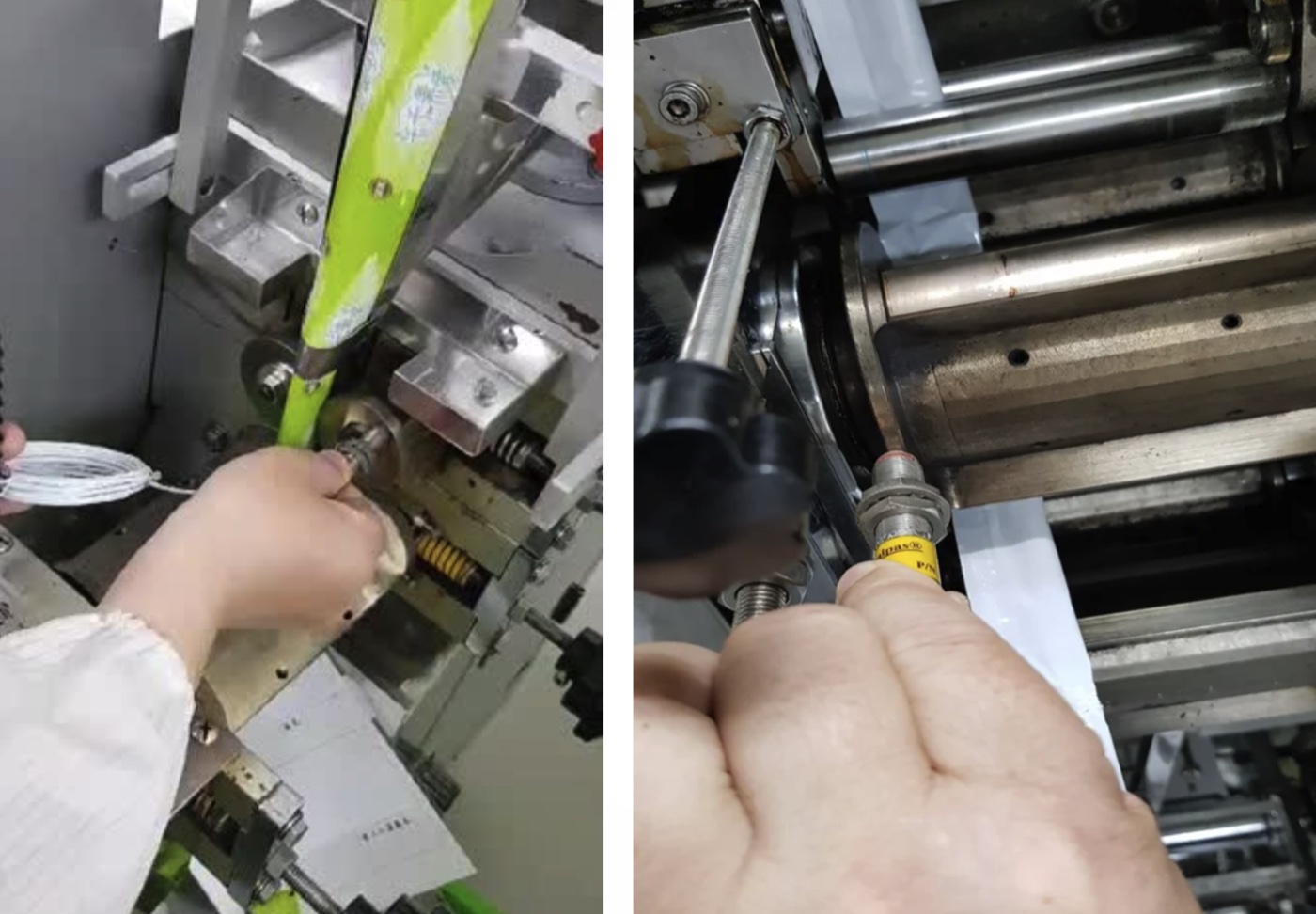 Printing & Sealing Machine Roller Thermal Monitoring — Replacing Inaccurate Thermocouples — field installation photo